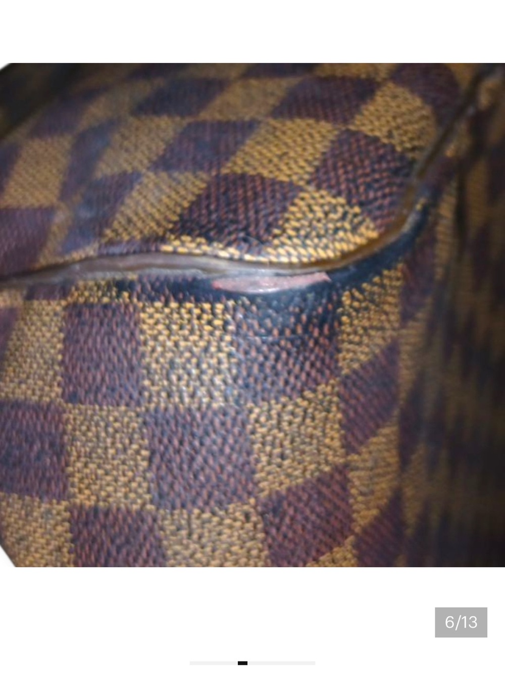 Louis Vuitton Damier Brown Coated Canvas Speedy 35. - Picture 6 of 14